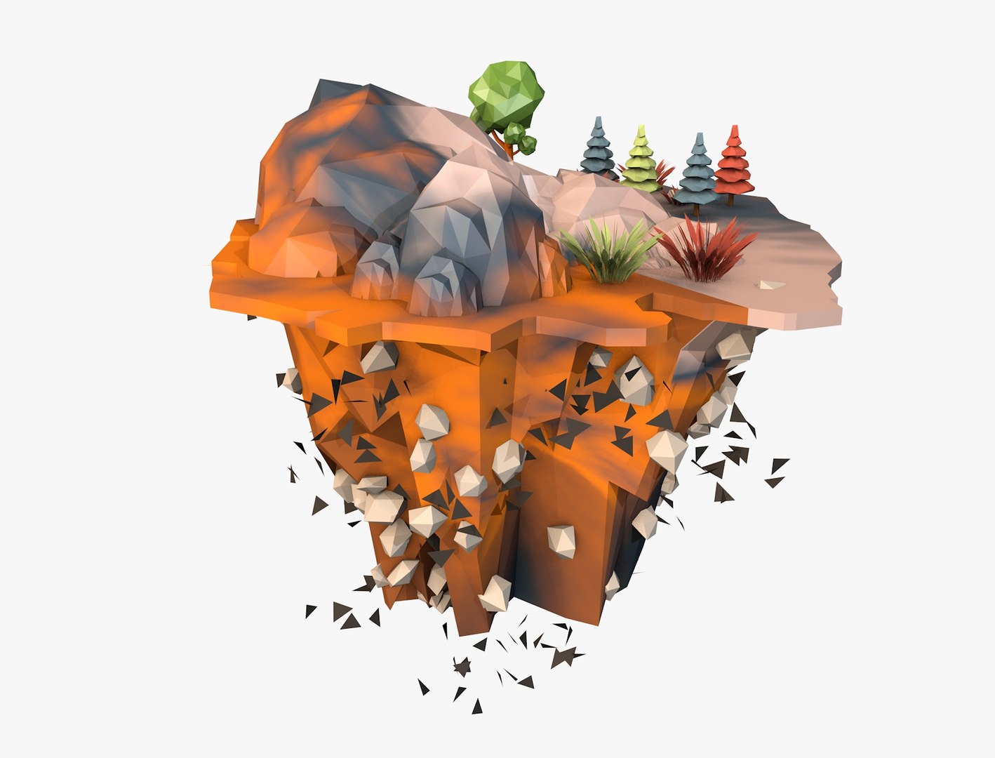 Floating Island 3D - TurboSquid 1196414