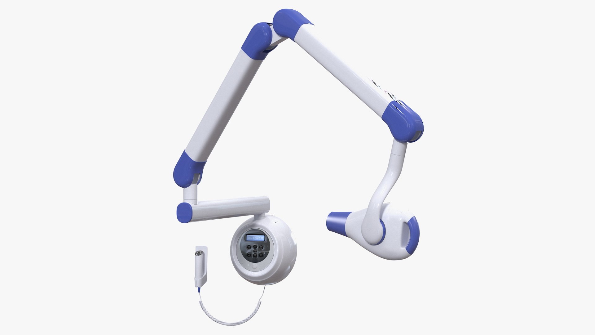 Modern Intraoral XRay Unit Rigged 3D model preview