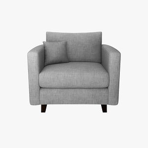 Lori Armchair Fabric 3D model