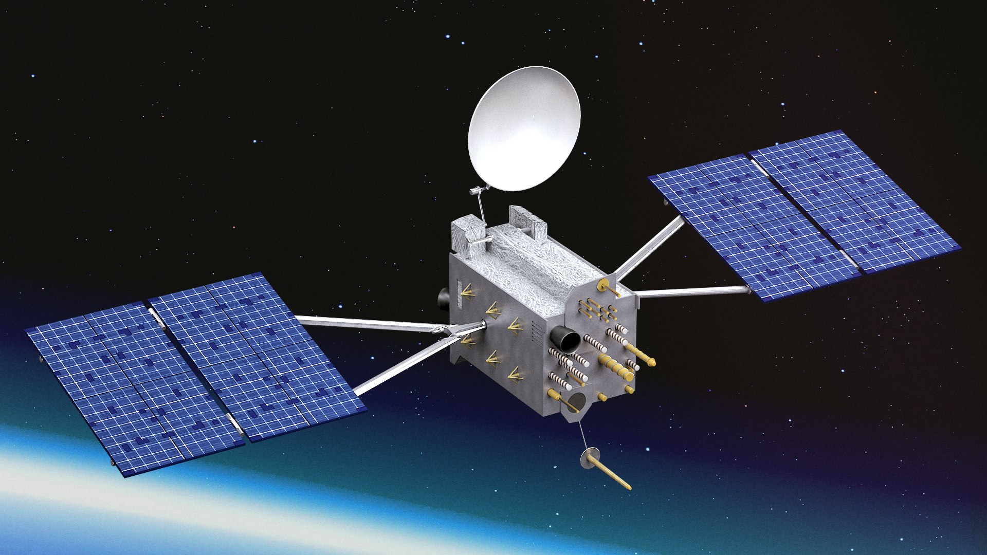 Satelita Gps 3f Navstar Model 3d Turbosquid 1715419