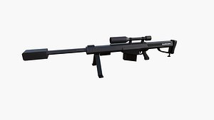 Anti-Drone Sniper Gun J01 - SciFi Jamming Weaponry