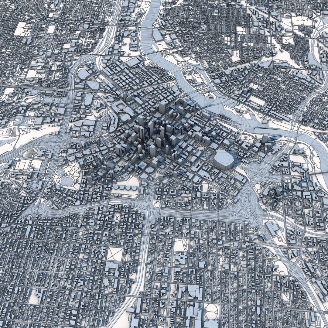 Minneapolis City Minnesota United States 3D Model - TurboSquid 2309470
