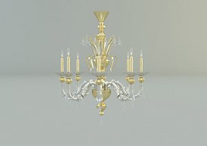3D chandelier lighting model
