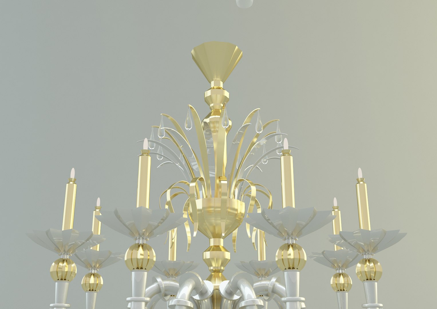 3D chandelier lighting model TurboSquid 2062438