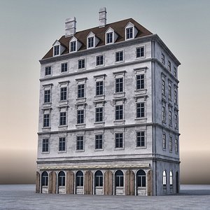 3d building european europe