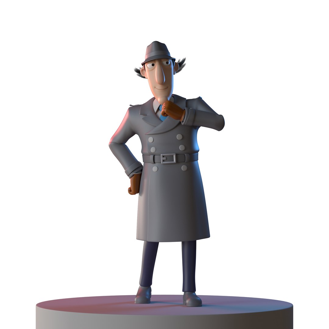 INSPECTOR GADGET FULL RIGGED 3D Model - TurboSquid 2129887