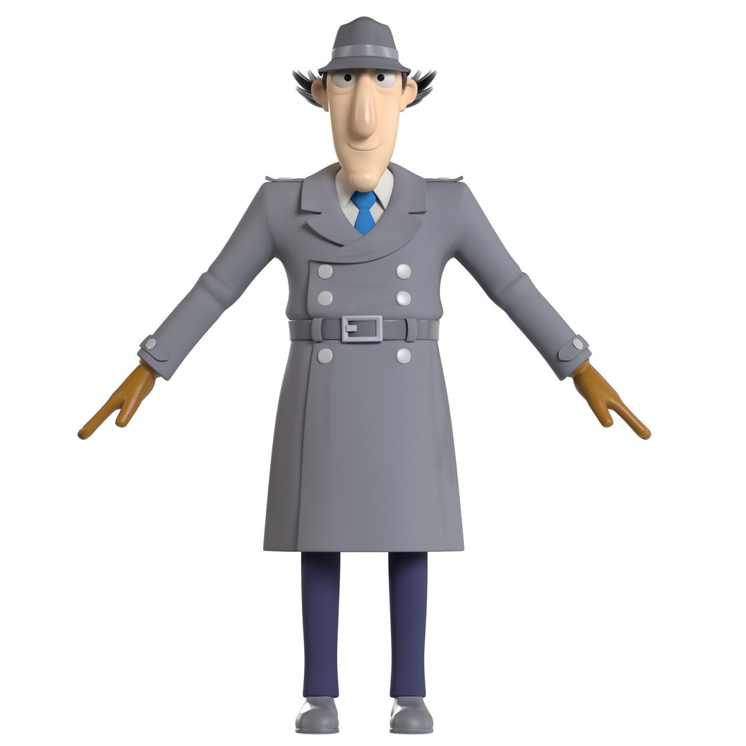 INSPECTOR GADGET FULL RIGGED 3D Model - TurboSquid 2129887