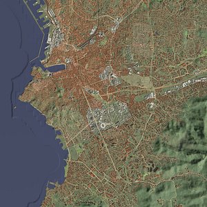 Marseille France - city and urban 3D model
