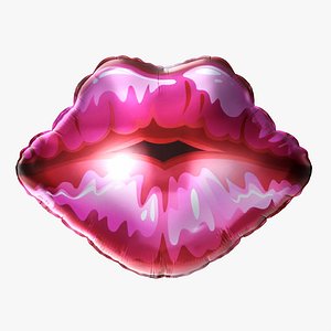 Lips foil balloon