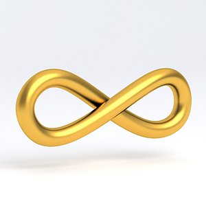 Infinity Symbol gold v2 model