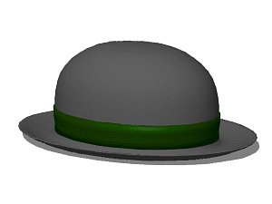 3d derby hat model