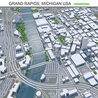 Grand Rapids Downtown Michigan USA