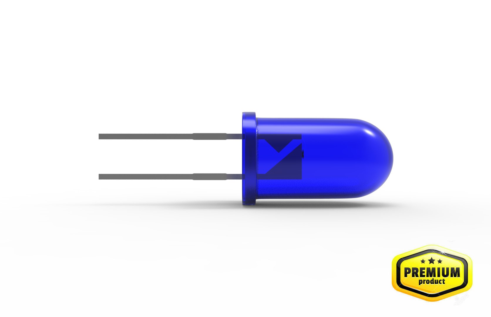 Blue Led Lamp 3d Obj