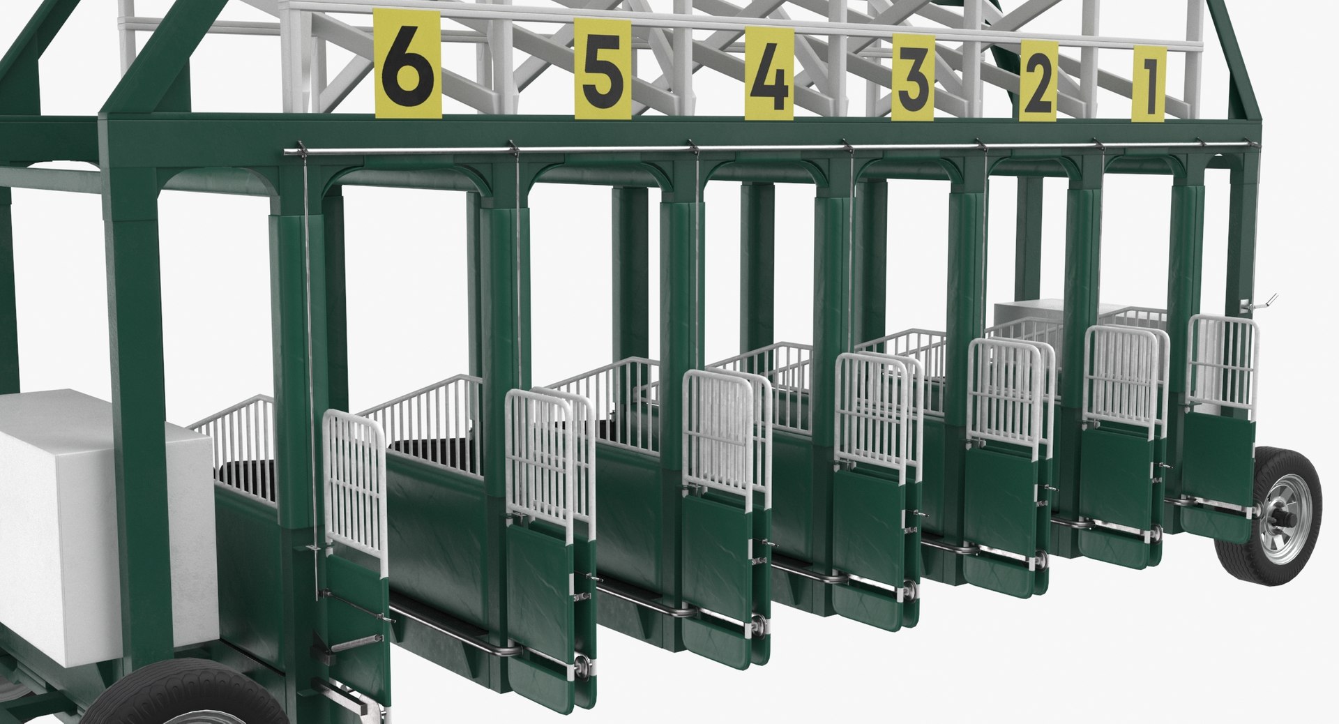 3D Model Horse Racing Starting Gates - TurboSquid 1637733