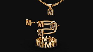 letter m set