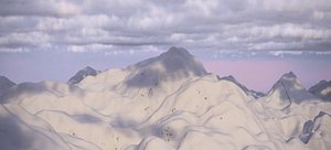 THE ALPS WINTER LANDSCAPE 2024