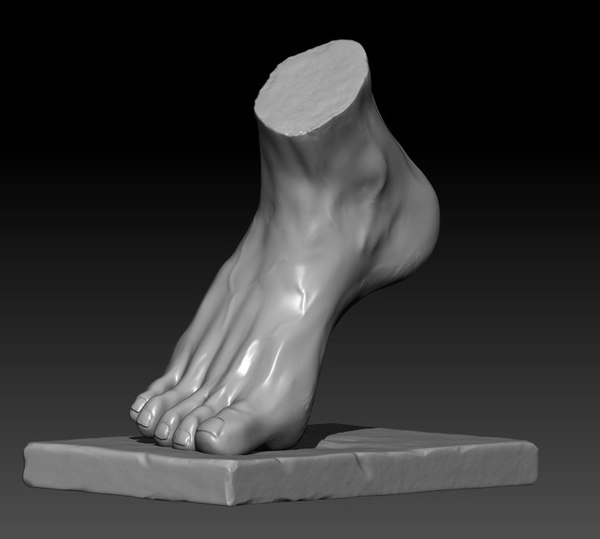 3D Foot Sculpture - TurboSquid 1939445