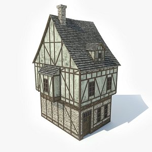 3d model medieval house
