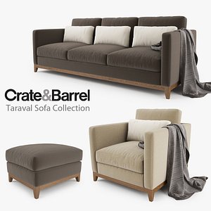 crate barrel taraval sofa max