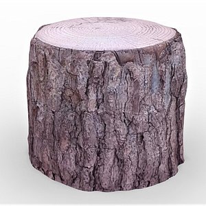 3D tree stump 2 model
