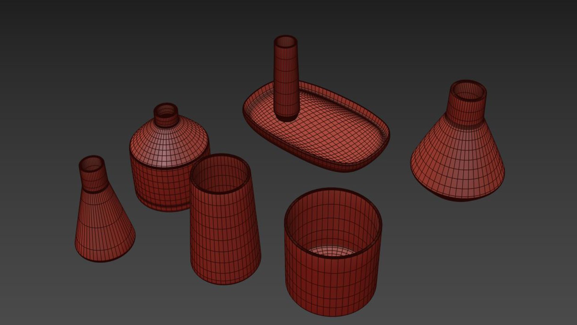 3D Set Ceramic Vases 2 Model - TurboSquid 2159273