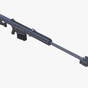 3D model Sniper Rifle M82 Low-poly
