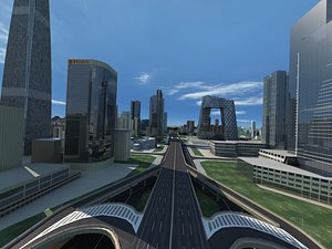 central business district 3D