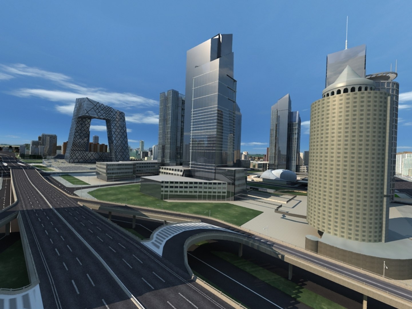 Central Business District 3D - TurboSquid 1663929