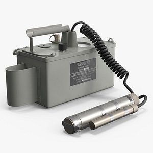 AN-PDR-27S Military Radiac Set With External Probe Gray 3D