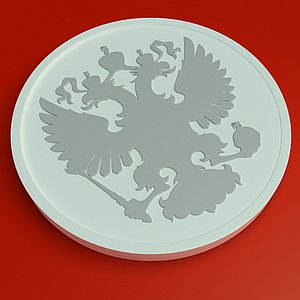 3ds russian eagle bas-relief