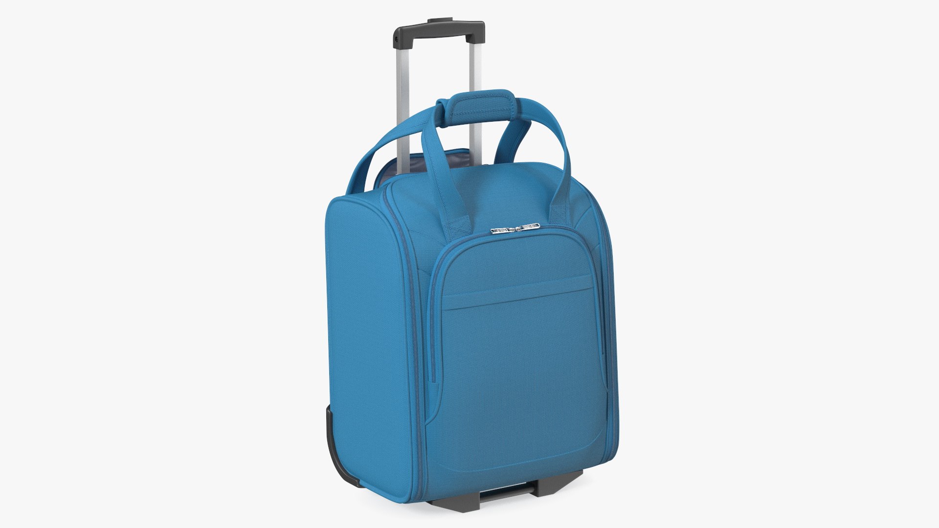Blue Softshell Luggage 3D model preview
