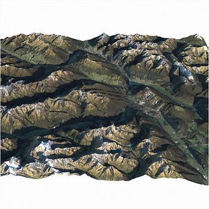 3D model Alps large scale terrain