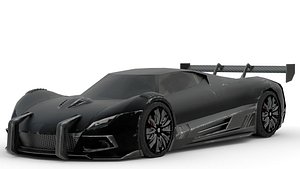 Black Phantom 2015 3D Model High-Quality Detailed Design