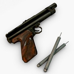 Low Poly Tranquilizer Gun