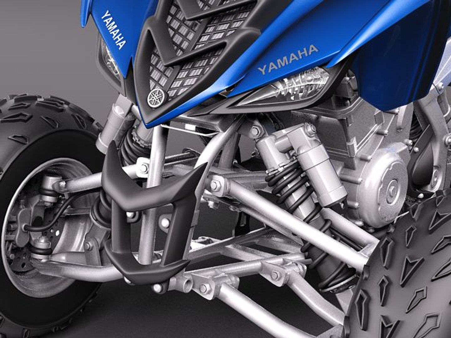 3d yamaha raptor quad
