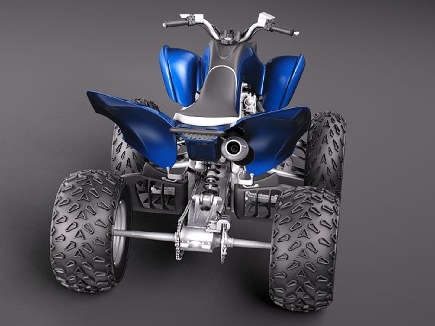 3d yamaha raptor quad