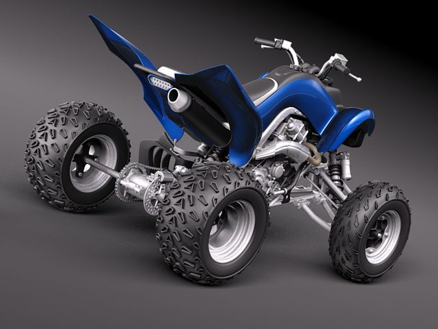 3d yamaha raptor quad