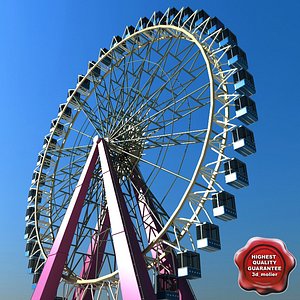 3d realistic ferris wheel