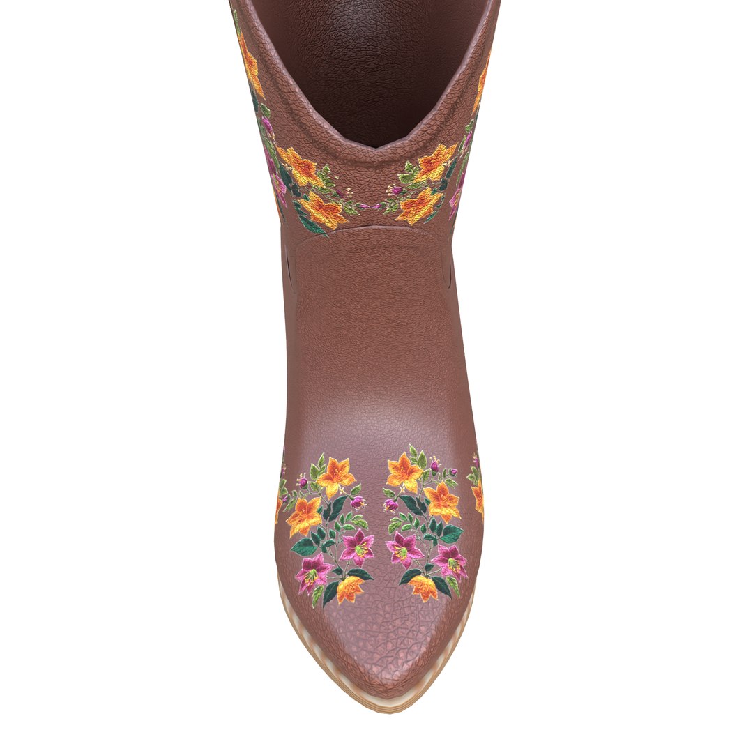 3D Brown Leather Cowgirl Boots model https://p.turbosquid.com/ts-thumb/xq/NuPAEn/PA/image4/png/1755637615/1920x1080/fit_q87/6556570f01f9eb53f73ce88137a60e986aa948ea/image4.jpg