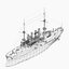 Armored Cruiser Roon Class Imperial German Navy