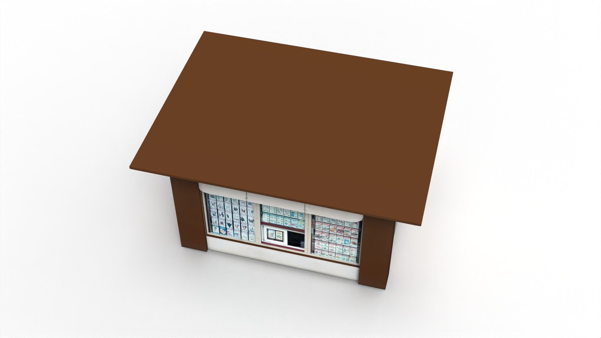 Grocery kiosk 3D model https://p.turbosquid.com/ts-thumb/xq/OgNA56/zU/666.422/jpg/1651939234/1920x1080/fit_q87/2ca72b736366237a8d88a14854e4e022e3f95966/666.422.jpg