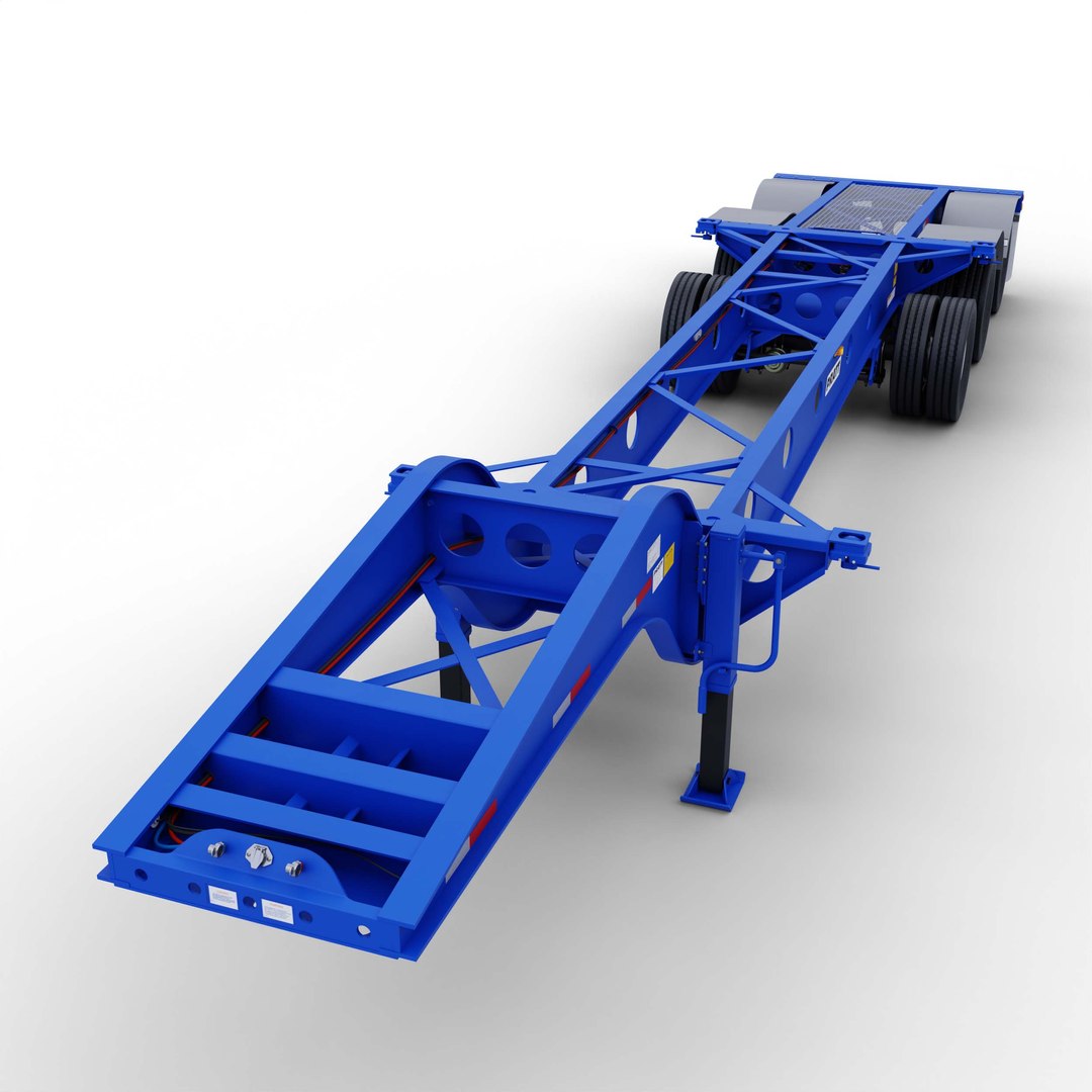 3D Pratt DC403L Container Chassis - TurboSquid 2237587