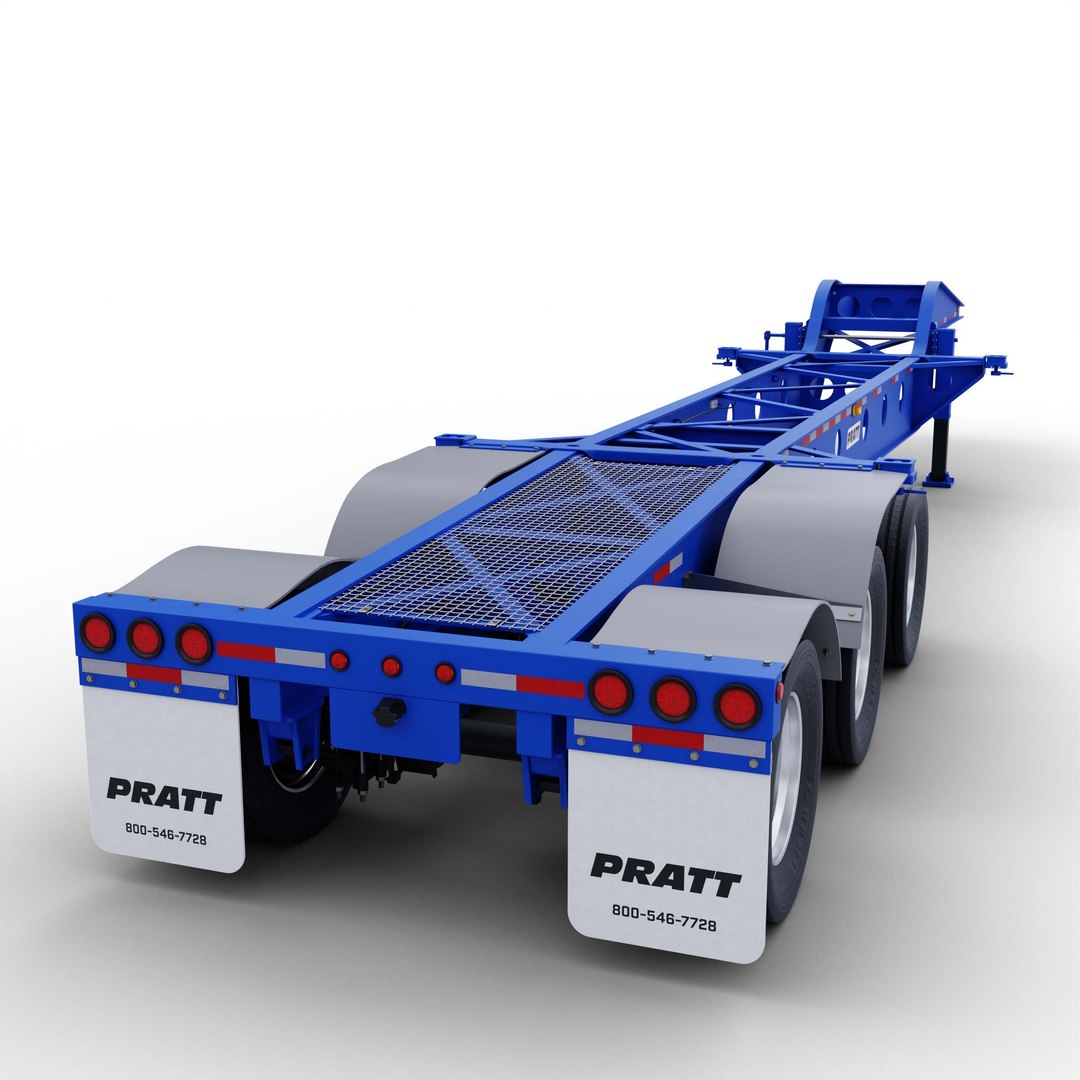 3D Pratt DC403L Container Chassis - TurboSquid 2237587