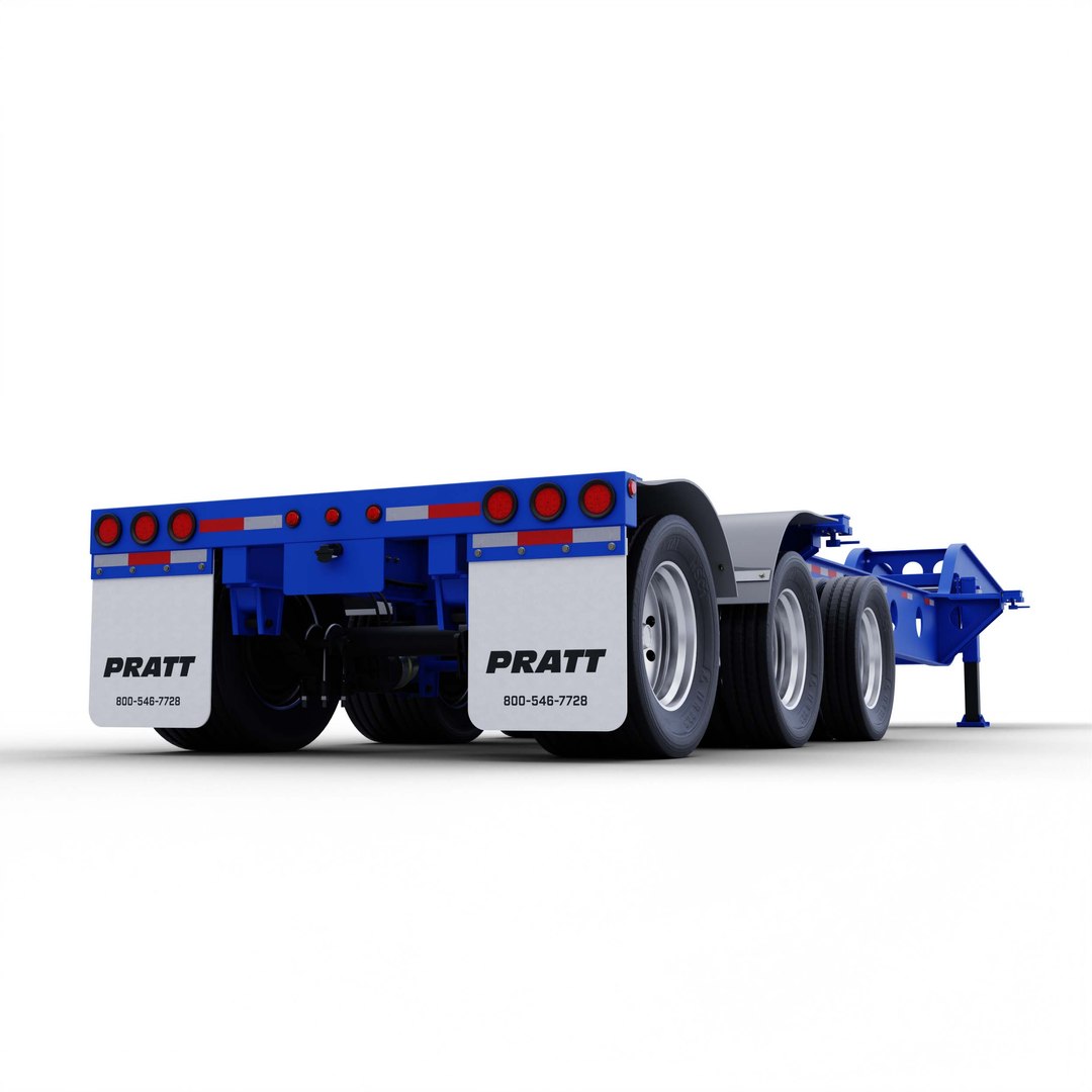 3D Pratt DC403L Container Chassis - TurboSquid 2237587