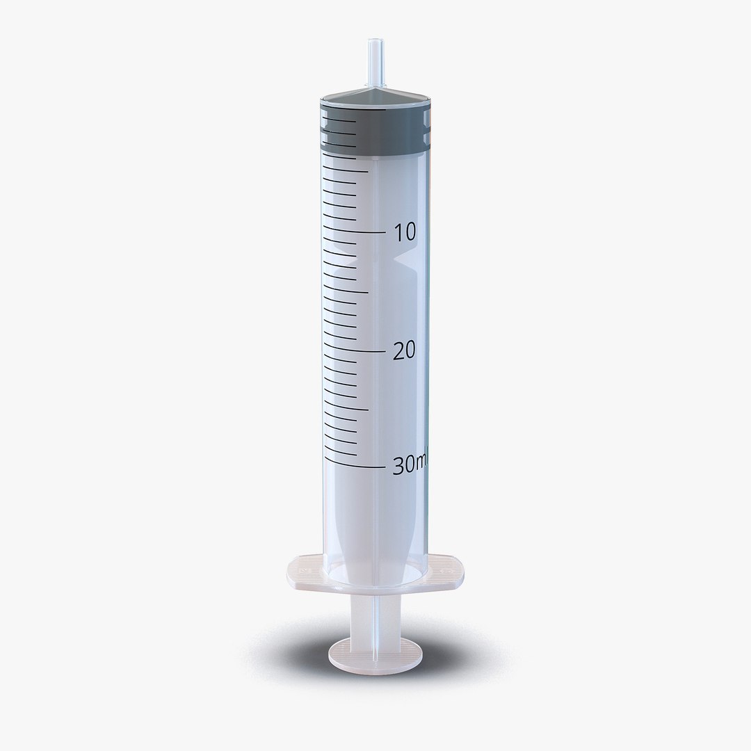 Disposable Syringe 30ml 3D model preview