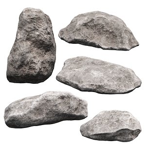 Low Poly Rocks 18 3D model