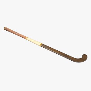 3D Field Hockey Stick Old and Antique