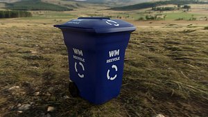 3D trash bin
