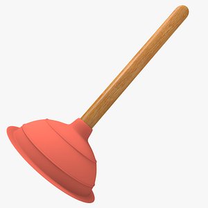 plunger cleaning 3d model