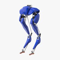 Cassie Robot Blue Rigged for Cinema 4D